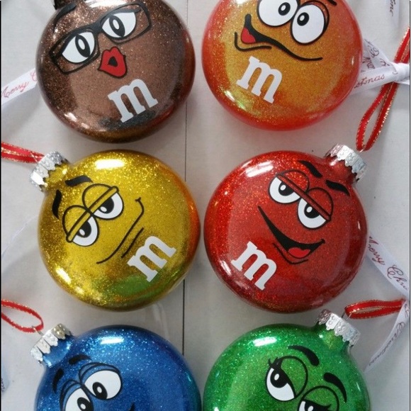 Custom made M & M Christmas ornaments - Picture 1 of 2